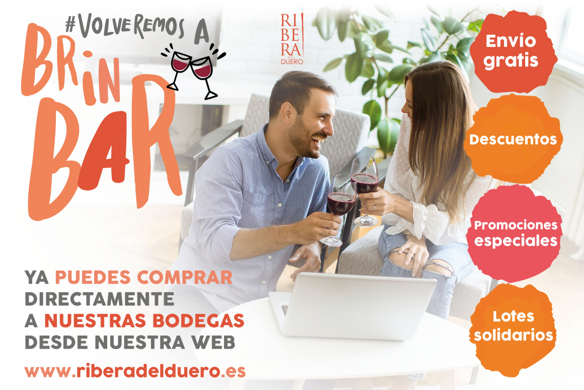 Ribera del Duero lanza #VolveremosaBrinBAR, una campaña para disfrutar del vino en casa 