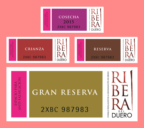 Etiquetas Ribera del Duero